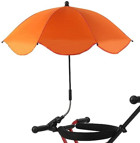 Cochecito Paraguas Paraguas – Sombrilla para Cochecito – Sombrilla para Cochecito | Flexible y orientable, Paraguas, sombrilla para bebé, Cochecito y buggys,diámetro 66 cm