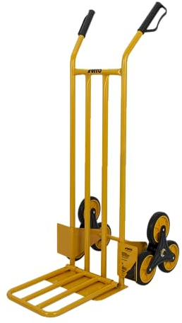 VITO Sackkarre Treppensteiger 200kg Tragkraft | Vollgummireifen Transportkarre Treppensackkarre Treppenkarre | Treppensteiger | robuste Sackkarre | Stapelkarre mit Vollgummireifen VICTE200