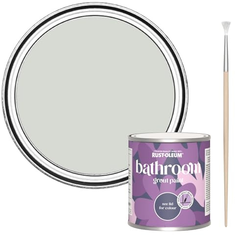 Rust-Oleum Mould-Resistant Grey Bathroom Grout Paint -Winter Grey 250ml