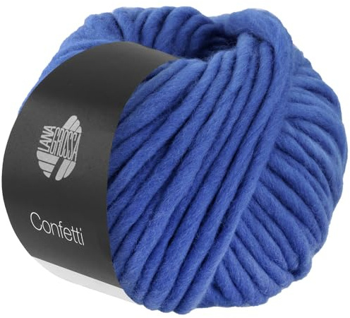 LANA GROSSA Confetti | Fingerdickes Merino-Dochtgarn mit Sprenkeldruck | Handstrickgarn aus 100% Schurwolle (Merino) | 100g Wolle zum Stricken & Häkeln | 50m Garn FB 105