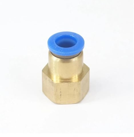 CNTUSRXT 5pc 3/8 Female to Fit Tube O/D 8mm Pneumatic Push In Connector Union Quick Release Air Fitting Plumbing