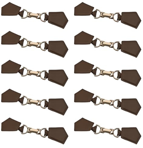10 Pcs Buckles Clasp Pin Cardigans Clip Holder PU Leather Sweater Dress Closure Clip For Capes Wrap Shawl Accessories