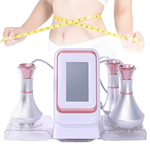 WOLEGM Dispositivo radiofrequenza RF 3 in 1 professionale contro cellulite e grasso, modellatura del corpo e tonificazione della pelle per viso e corpo, con 3 inserti + funzione di raffreddamento