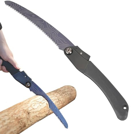 manhegari Klappsäge,Robuste Klapp Handsäge Baumsäge | Schneidwerkzeug Survival Ausrüstung für Ast Holz Bushcraft Holzwerken Abenteuer Gartenarbeit