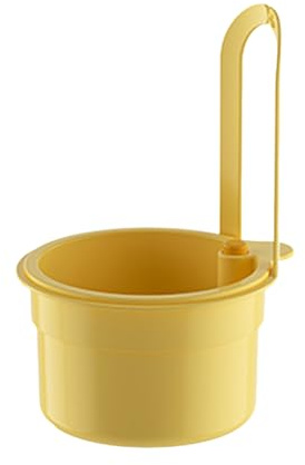 Strainer Self Cleaning Kitchen Hanging Food Waste Collector Automatic Pressure Discharge Drain Garbage 1pc Sink Get It (Yellow, 20.2x14.2x13cm)