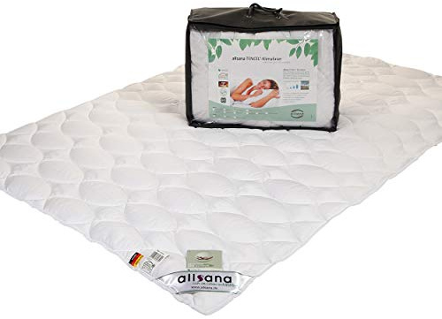 allsana Tencel® Klimafaser Leichtsteppbett 240x220 cm | Lyocell Sommerdecke für Allergiker | waschbar bei 60°C | atmungsaktive Bettdecke aus Naturfaser bei Allergie | Markenqualität Made in Germany