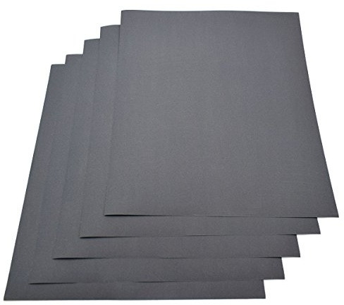 5 Sheets -Grit 800 Waterproof Paper 230 x280mm Wet/dry Silicon Carbide