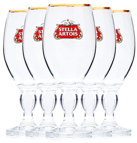 Stella Artois 5-Pack Original Beer Glass Chalice, 33cl