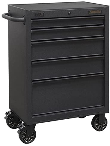 Sealey 5 Drawer 680mm Rollcab/Tool Chest on Wheels with Soft Close Drawers - AP2705BE