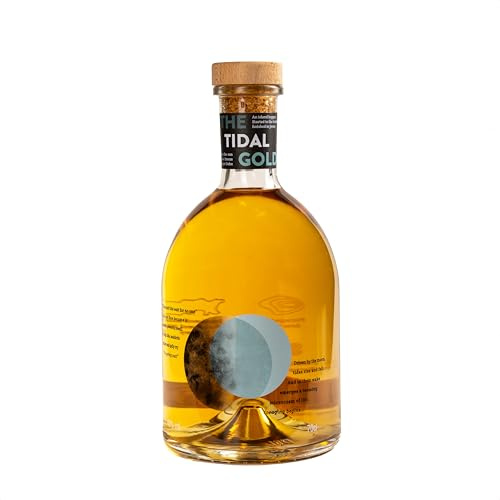 The Tidal Rum | Award-Winning Golden Aged Caribbean Rum Infused with Jersey Foraged Pepper Dulse Seaweed, 70cl (40% ABV) | Aged in Oak Casks with Notes of Tropical Fruits, Salted Toffee and Truffle | 70cl, award-winning, jersey, foraged, pepper, dulse, seaweed, casks, tropical, fruits, salted, toffee, truffle