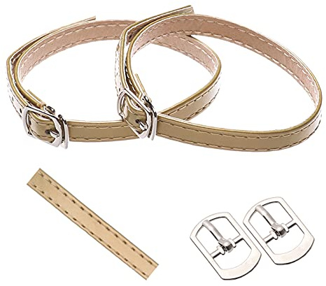 XINIFOOT XXIN Detachable Shoe Straps Shoelaces, Anti-loose Shoelace Accessories with Buckle for Women (Gold)