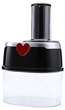 Tritatutto Elettrico Multifunzionale, Tagliaverdure A Spirale, Macchina da Cucina di Grande capacità da 2 Litri, Affettaverdure da Cucina Quattro in Uno, Grattugia per Trita Patate