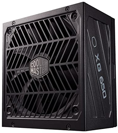 Cooler Master XG650 Platinum PC-Netzteil (EU) - 80 Plus Platinum (+92% Effizienz), 650W Power Supply Unit, vollständig modular, 100% japanische Kondensatoren, 135mm FDB-Lüfter, Schwarz