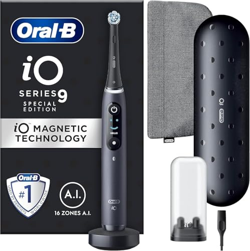 Oral-B iO9 Electric Toothbrush, Black Onyx, 1 Handle - App Connected