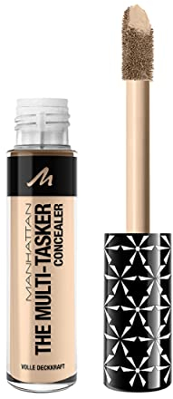 Manhattan Multi-Tasker Concealer Fb. 20 Fair, flüssiger, wasserfester Concealer mit großem Soft-Touch-Applikator, 11 ml