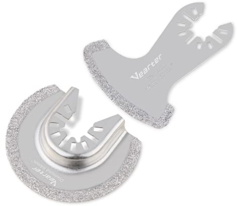 Vearter Diamond Blades Set For Oscillating Tools, Multi-tool Mortar Cutting Saw Blade For Precise Grout Removal