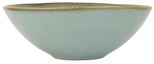 Ib Laursen Servierschale Salatschale, große Schale Light Blue Dunes Höhe: 6,5 cm, Durchmesser: 18 cm Steingut blau