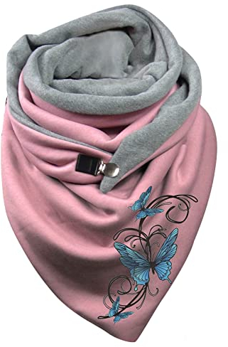 MILAX Damen Schal Winter Weich Deckenschal Vintage Elegant Lässige Wickelschal Frauen Strick-Pullover Umhängetuch Winter Halstuch Weich Warm Tücher Schal Lätzchen Dreieckstuch Loop Schal