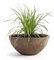 Pflanzwerk® Pflanzkübel Pflanzschale Bowl Ø 36cm Rost *Frostbeständige Blumenschale* *Premiumqualität* *Lotus-Effekt Imprägnierung*