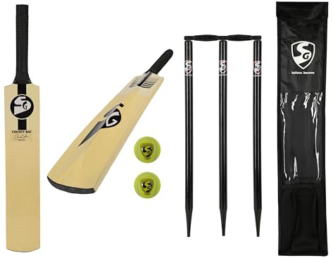 SG Century Classic Premium English Willow Cricket bat - Short Handle, Adult Size - Multiple Styles