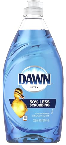 DAWN Ultra - Detersivo liquido per piatti, delicato all'alba, liquido per lavare i piatti per una pulizia efficace, per cucina, macchie di bucato, utensili grassi, forniture per la casa, profumo