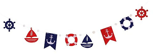 ABOOFAN Ozean Thema Banner Segel Banner Hängende Dekoration Für Party Geburtstag Festivität Outdoor Pull Flagge Deko Requisit Kinderzimmer Ozean Dekoration