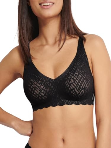 Sloggi Dam Zero Feel Bliss Soft BH, svart, XL plus size