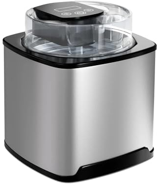 Heladera Máquina for Hacer Helados de Servicio Suave, encimera de 2,1 Cuartos, tazón congelador de Gran Capacidad, Yogur y Helado casero Hacer Helado