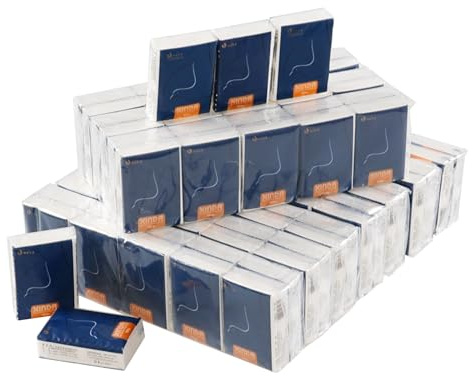 Saedy 100 Packungen 4-lagige weiche Taschentücher, Mini-Gesichtstücher, Reisegröße | Seidenpapierpackungen für Hochzeit, geruchlos