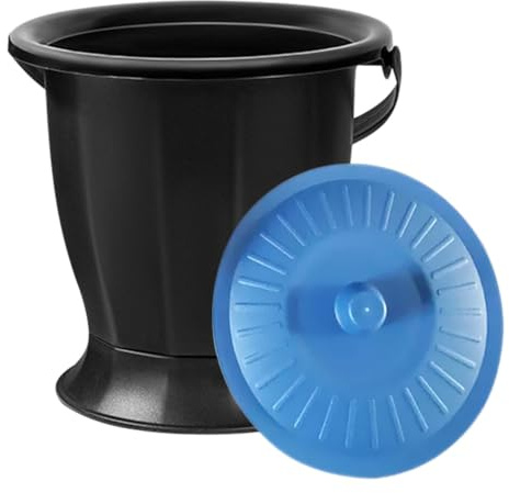 Supvox Nachttopf Bettpfanne Mit Deckel: Urinalflasche Aus Kunststoff Töpfchen Urintöpfe Toilette Schlafzimmer Urinal Spucknapf Urintopf Eimer Nachttisch-Urinal Für Damen Herren Kinder