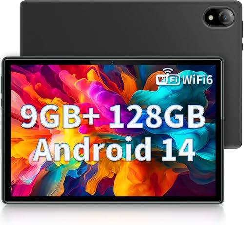 DOOGEE U10 Tablet 10 Pulgadas, WiFi 6 Tablet Android 14, 9GB RAM+128GB ROM, Tableta 1280 * 800 IPS, Face ID, Bluetooth 5.0, 5060mAh, OTG, TÜV, Tablets PC, 8MP+5MP
