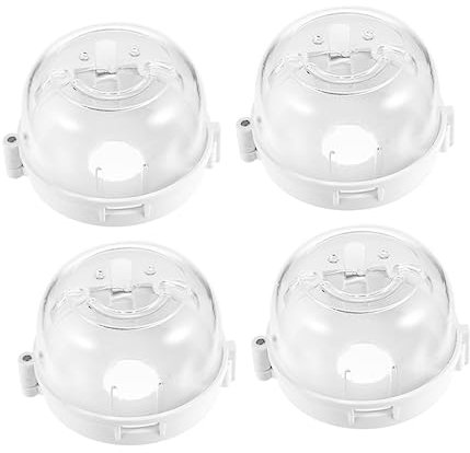 MOBUTOFU 4stücke Teiliges Knopf-abdeckung Für Herd Kindersicherer Gasherd Knopf-schutz Transparentes Design Für Babysicherheit