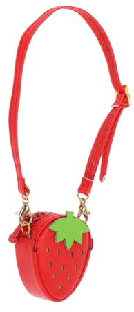 STOBOK Bolso De para Muñecas Bolso Mini De Fresa Accesorio De Moda para Muñecas para Vestido De Fresa y Uso Diario