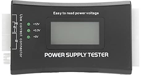 Probador de alimentación de la fuente de alimentación de PC Tester de alimentación de PC 20/24pin con el valor de voltaje de visualización LCD PG para ATX BTX ITX