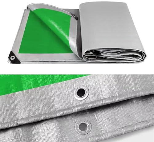 Msuiiixcccc PE Plastic Tarpaulins to Cover Sun and Rain, 2/3/4/5/6/7/8/9 M Small Large Car Tarps with Grommets, Heavy Duty Outdoor Roof Furniture Firewood Cover (Size : 3x4m/9.84x13.12ft) ()