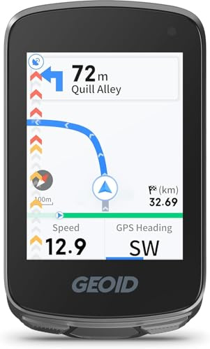 GEOID CC700 2.8 Color Screen Bike/Cycling Computer Wireless - Route Navigation with Re-Route Planing, WiFi Auto-Sync, ANT+/Bluetooth, Fast 5s GPS Positioning, Free Indoor Training