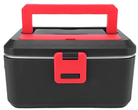 Luocute Lunch Box Elettrico, Scaldavivande Portatile Riscaldato da 1,8 Litri a Temperatura Costante con Lavabile in Lavastoviglie, Contenitore in Acciaio Inossidabile 304 per Viaggi, (Spina europea
