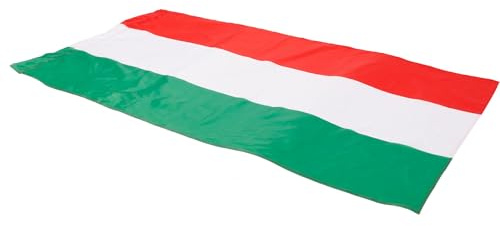 Luxshiny Bandiera Nazionale Dell'ungheria in Poliestere 90x150 Cm, Grande Bandiera Decorativa per Esterni, Resistente e Leggera per Giardino e Manifestazioni Sportive