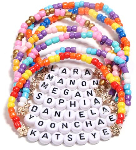 AICase för Katseye Merch vänskapsarmband inspirerat av Katseye konsert-Merch, stapelbara stretchiga K pop pärlarmband, unika märkessmycken gåva för fans, kvinnor och män