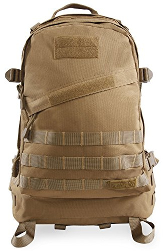 HIGHLAND TACTICAL Herren Stealth Heavy Duty Tactical Rucksack, Wüste, Einheitsgröße