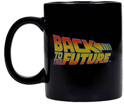 SD TOYS Ritorno al Futuro Pannello di Controllo Tazza, Ceramica, Nero e Arancione, 10x14x12 cm