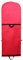 TUKA Transpirable Funda de ropa, 180 cm x 65 cm Bolsa de Ropa Protector para vestidos de novia o de fiesta, trajes, abrigos. 2 accesorios bolsillos, Bolsa portatrajes, rojo, TKB1001 red