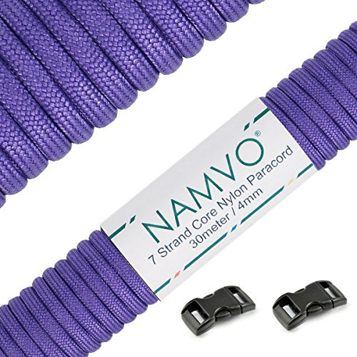 Namvo 550 fallskärmslina typ III, 7 trådar, total längd 30 meter, enfärgad BZ00204