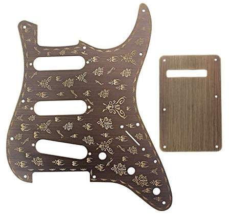 Alnicov 62 Pickguard 11 fori Stratocaster Pickguard SSS Guitar Pick Guard per sostituzione Fender Stratocaster Standard