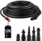 SWAWIS Mangueras para Limpiadoras a Presión 10M 180 Bar 60 °C incluye 5 Adaptadores para Limpiador de Alta Presión Kärcher/Lavor/Interpump/Bosch, Manguera de Alta Presión Hidrolimpiadora Manguera