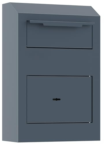 Profirst Einwurftresor Epsilon Small Doppelbartschloss 2 Schlüssel einwandiger Tresor Rückholsperre inkl. Befestigungsmaterial