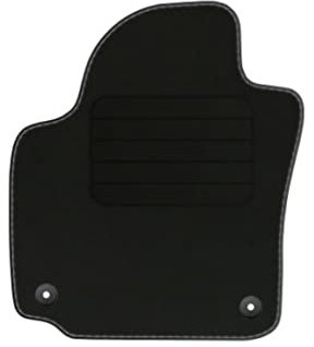 Veloursfussmatte Automatte Velourmatte für VW Golf Plus Bj. 2004-2014 Mit Absatzschoner Passform Neu Basic LP runde Befestigungen