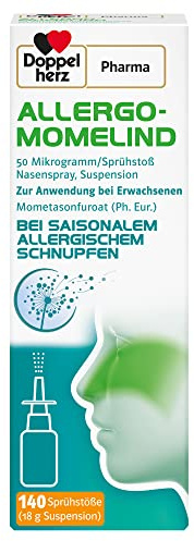 ALLERGO-MOMELIND Nasenspray von DoppelherzPharma – Arzneimittel zur Anwendung bei Erwachsenen nach Erstdiagnose eines Heuschnupfens durch einen Arzt – ca. 140 Sprühstöße