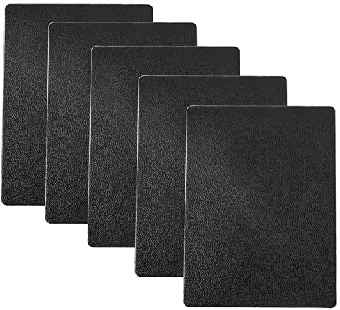 Leder Reparatur Band Patch, Lederreparatur Flicken, Leder Patch Kit, Selbstklebende Lederflicken, Lederreparatur Kunstleder, Schwarz Für Sofa Autositze Jacke Möbel Couch Rucksack 5 Stück