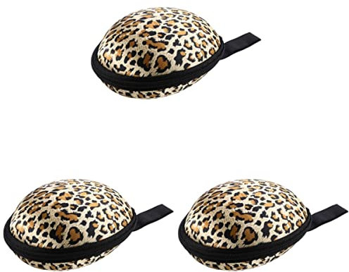 Zerodeko 3stücke Silicone Case Leopard Unsichtbarer Bh Aufbewahrungstasche Mit Reißverschluss Für Reisen Weiches Und Wasserdichtes Material Für Damenunterwäsche Und Lingerie